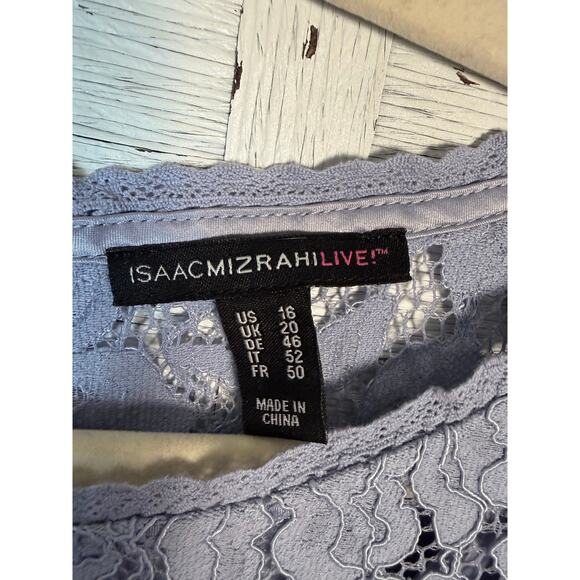 Isaac Mizrahi women’s dress sleeveless lace evening wedding guest plus size  - Picture 4 of 11